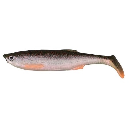 Vaba silikon SG LB 3D Bleak paddle tail 10cm 8g (1kos) Green Pearl Si